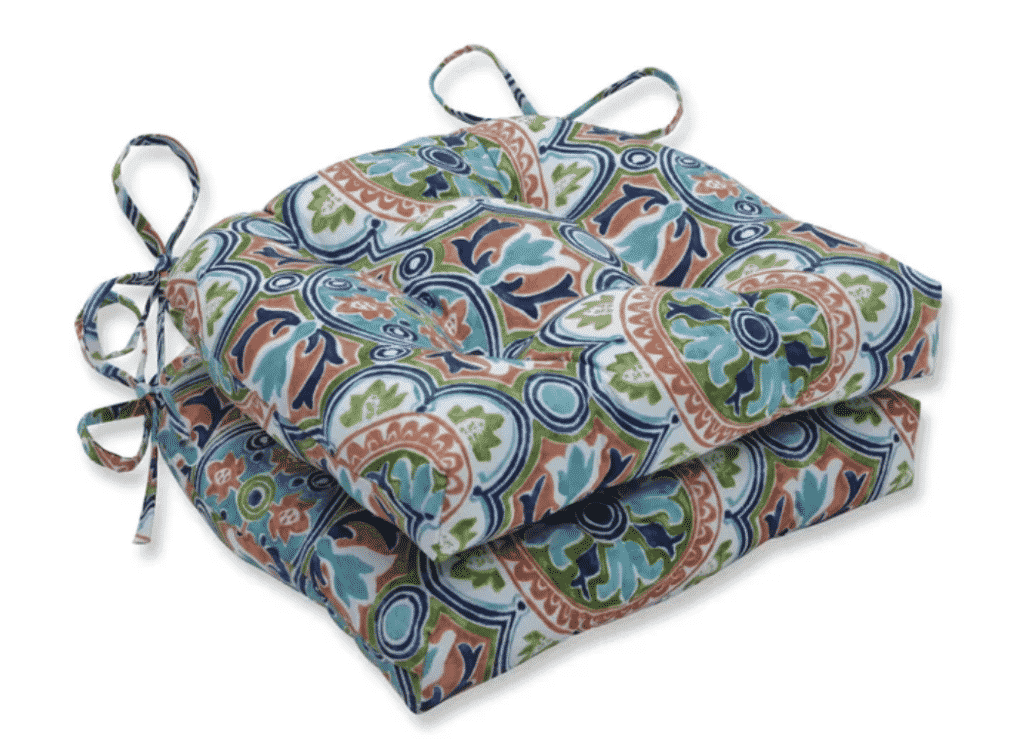 the tile flamingo reversible indoor outdoor dining chair cushion from wayfair