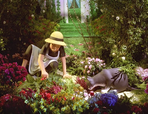 Monet gardens window display