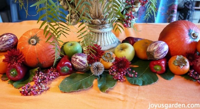 A Fall California-Style Centerpiece