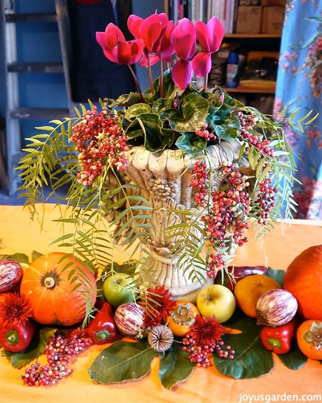 California style fall centerpiece