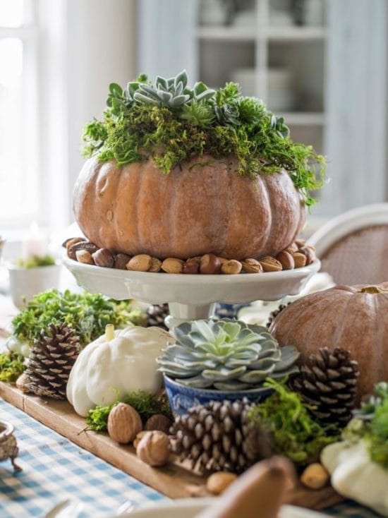 Thanksgiving Centerpieces Ideas Natural Elements