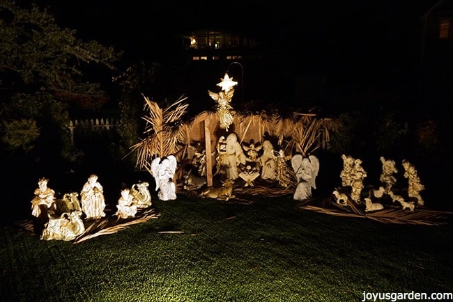 How to Create a Beautiful Outdoor Nativity Scene | Joy Us Garden