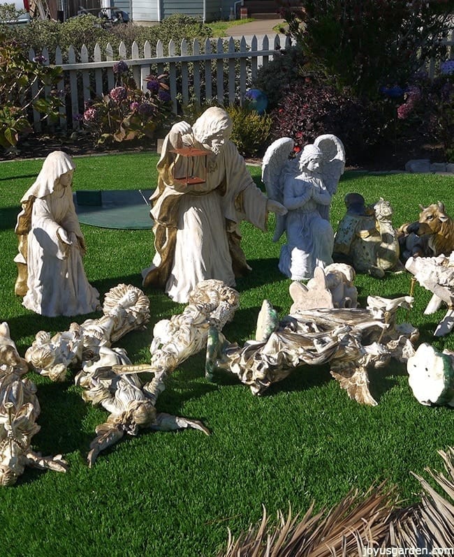 outdoor nativity scene