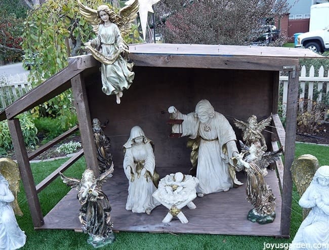 outdoor nativity scene