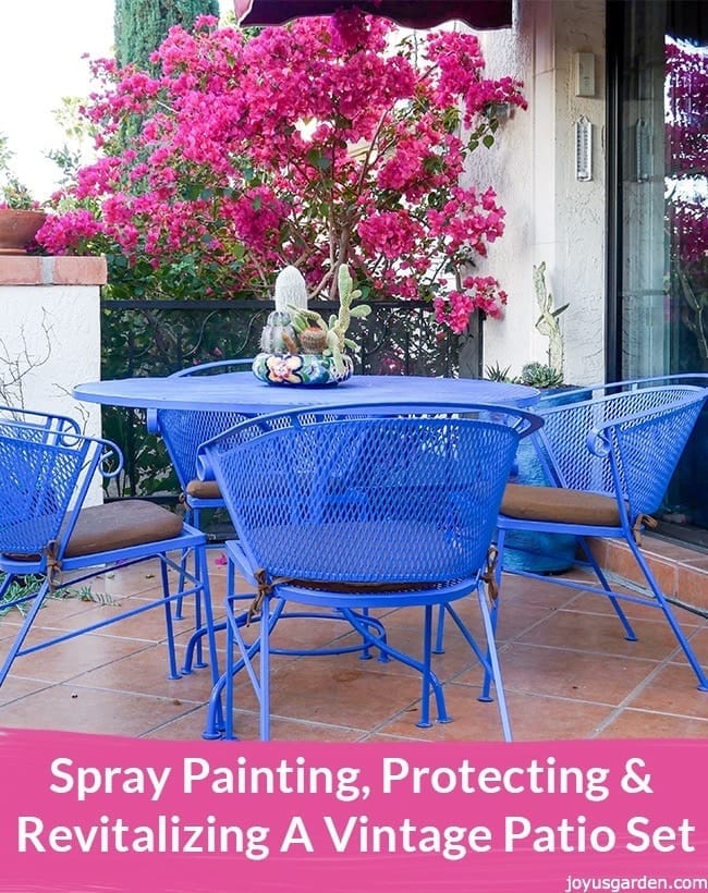 Spray Painting, Protecting & Revitalizing A Vintage Patio Set