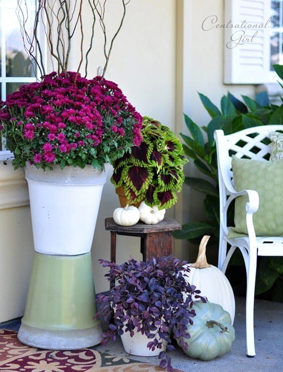 Fall porch scene