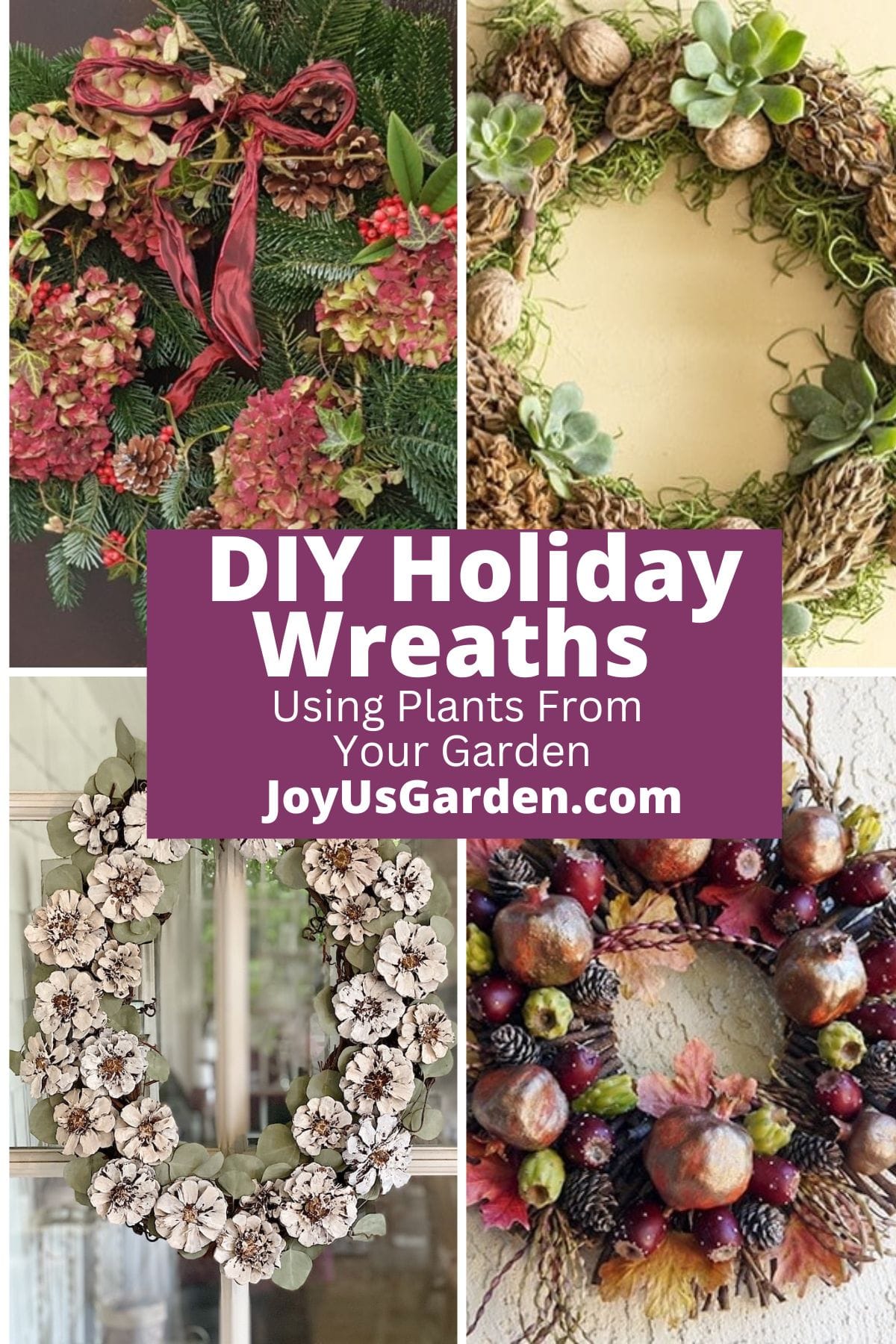 DIY Holiday Wreaths Using Plants in Your Garden