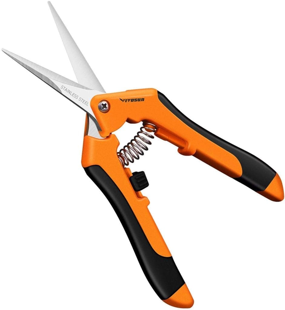 orange micro nip pruners