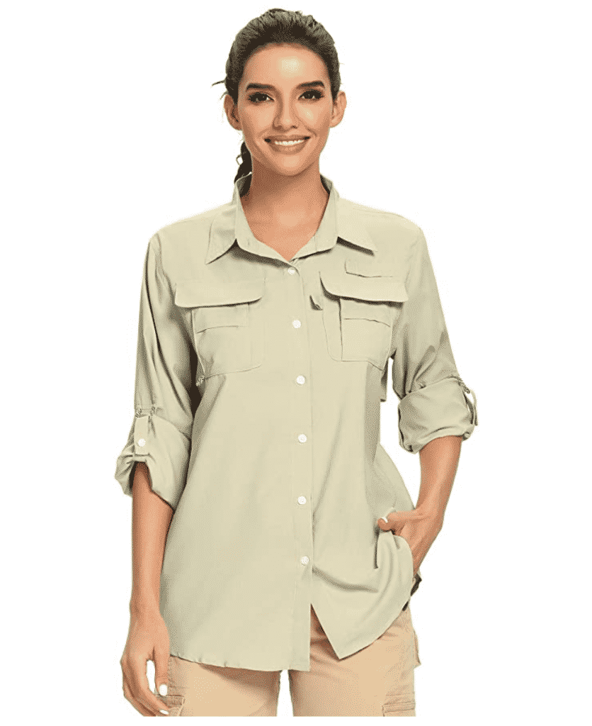 tan sunscreen shirt