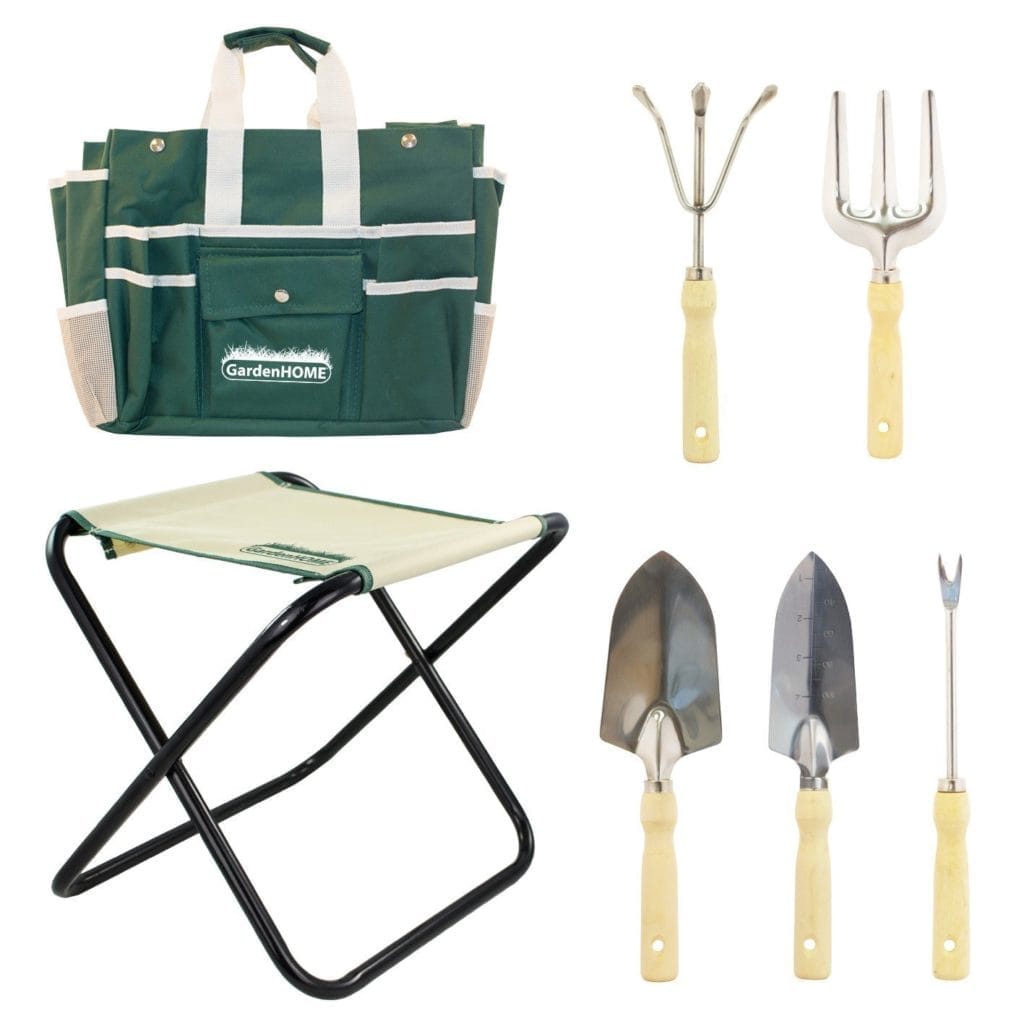 A complete tool kit for gardening from amazon.