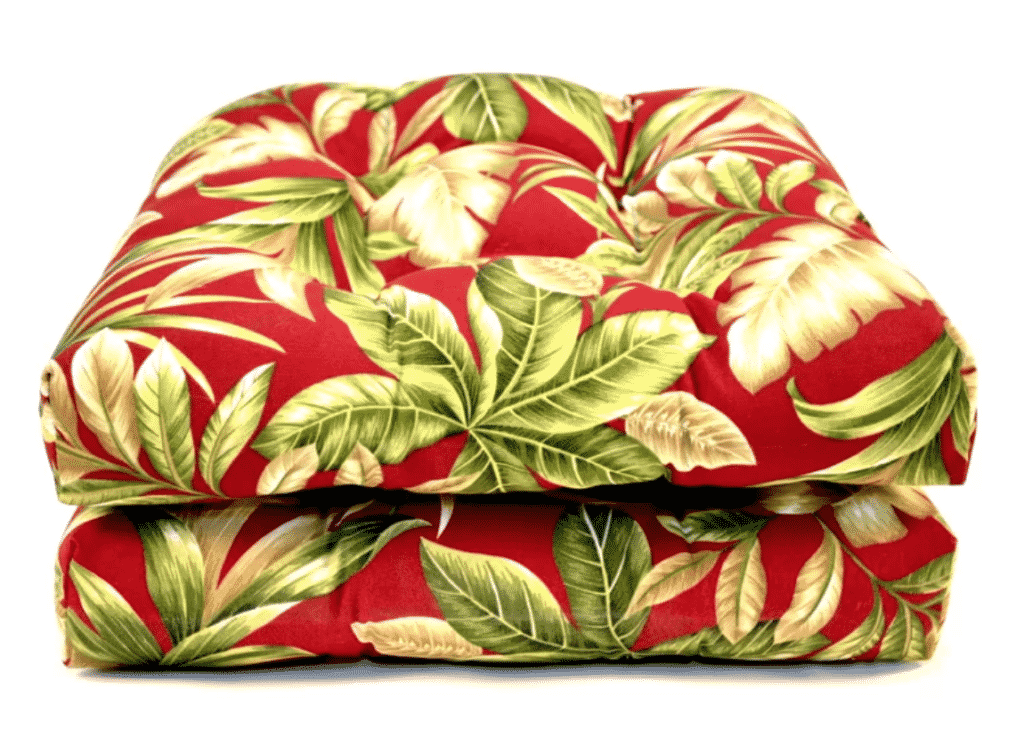 the tropical wicker indoor outdoor chair cushion from wayfair