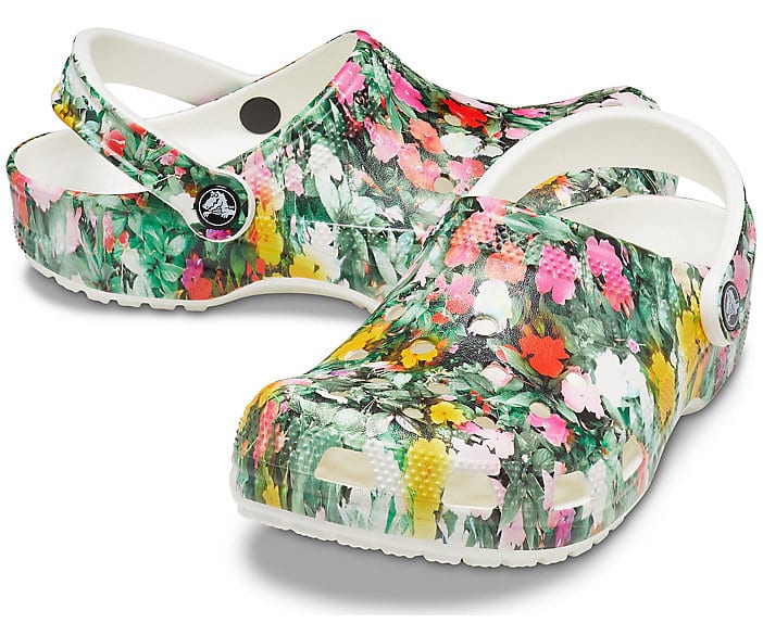 Crocs with floral graphic print from amazon.