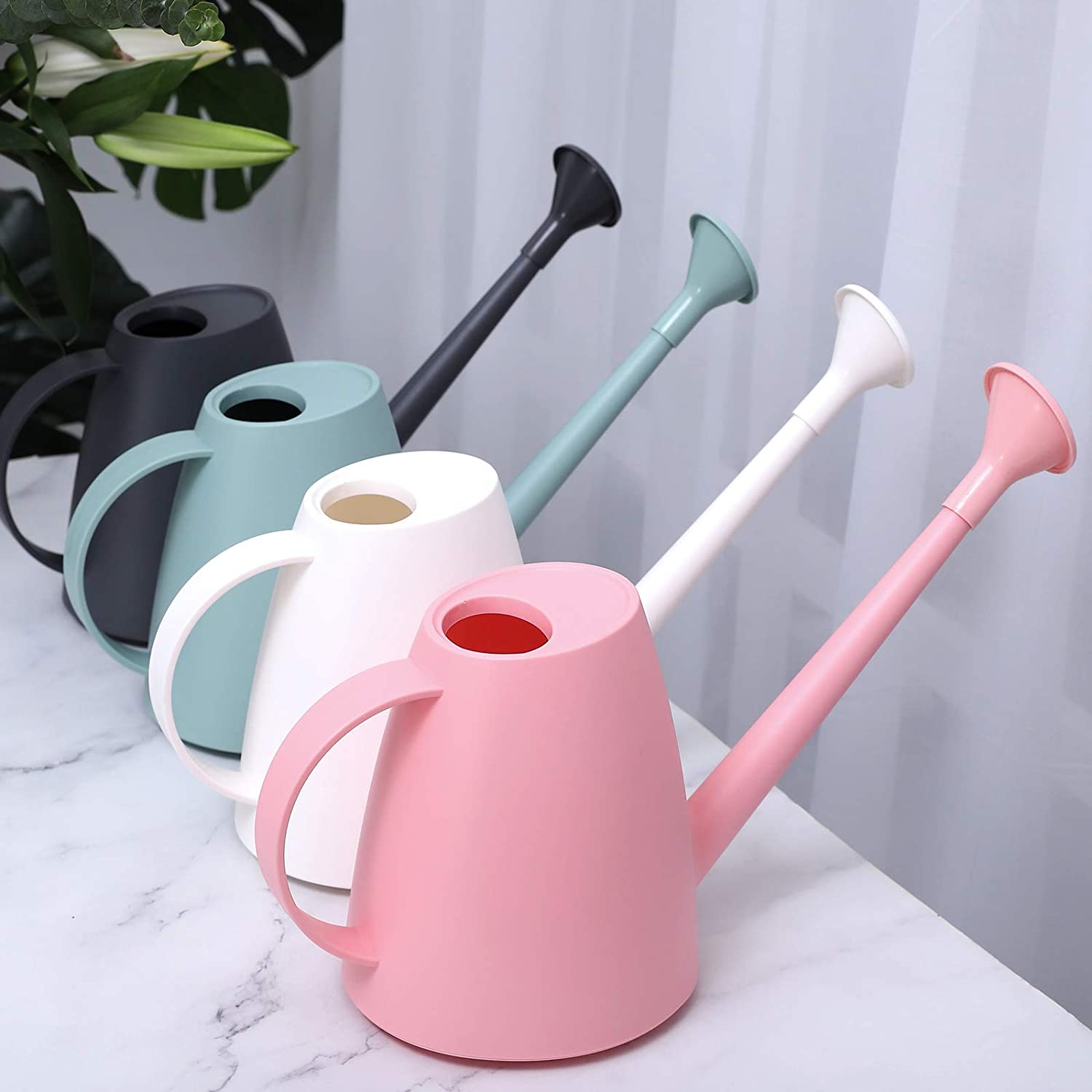 Succulents Smouldr Mini Plant Watering Can Indoor: Rose Gold Small Watering Can Helps You Water Tiny House Plants Bonsai or Herb Gardens 15 Ounces Steel Plant Waterer for Miniature Flower Pots 