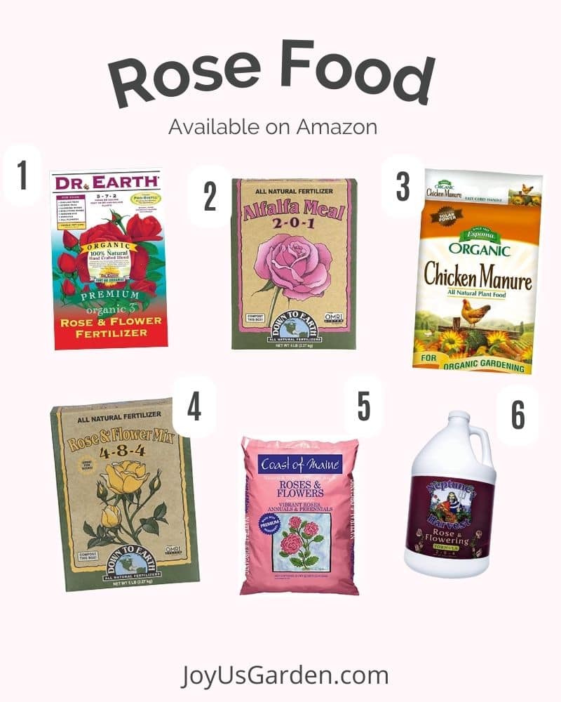 rose food collage with products available at amazon