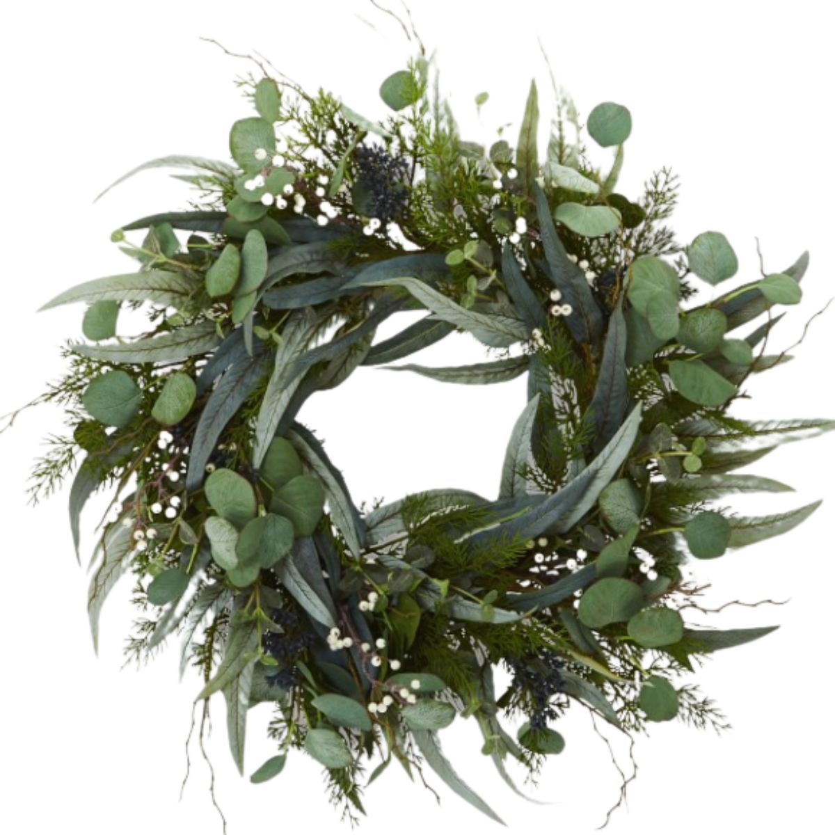 Eucalyptus & Mixed Greens Wreath from williams sonoma