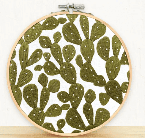 Prickly Pear Embroidery Kit from etsy