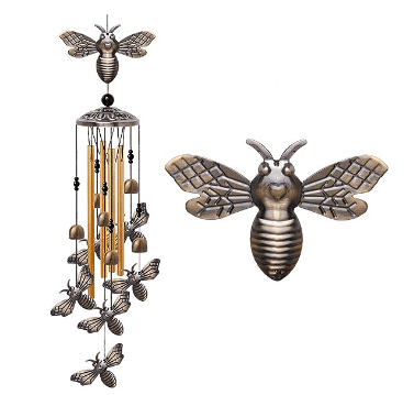 Garden bee wind chime from amazon.