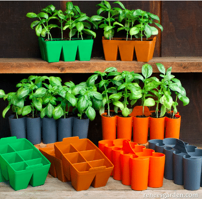 Seedlings Silicone Seed Starting Trays in a variety of colors.
