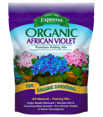 Potting Soil Mix for African Violets from Amazon. 